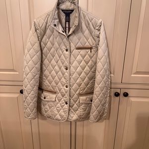 Brooks Brothers Quilted Oatmeal Women's Jacket - size 6